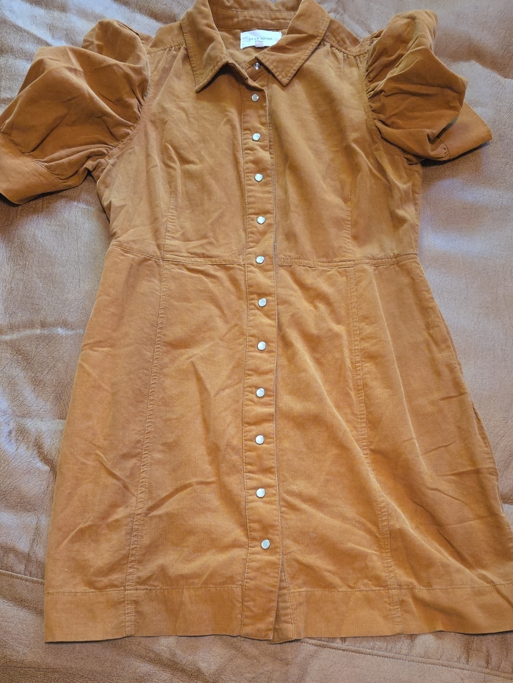 Dear John rust corduroy Dress